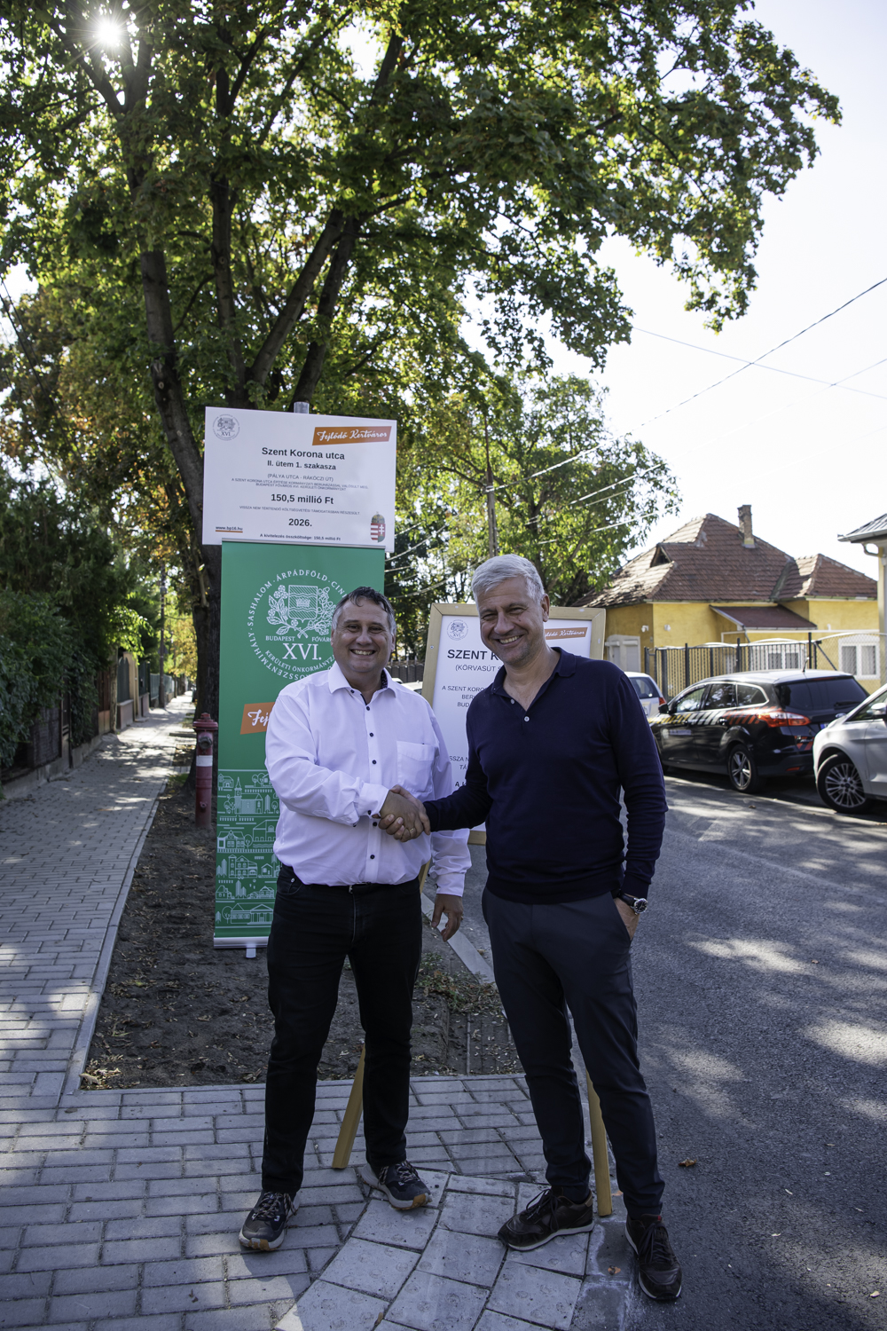 Kovács Péter polgármester és Szatmáry Kristóf volt országgyűlési képviselő