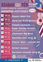 Szabad a tér kertmozi augusztus és szeptember programlista