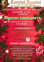 Mindenki karácsonya a Corvini Domini szervezésében