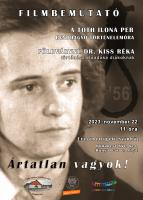 Filmvetítés Tóth Ilona kirakatperéről