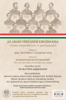 Az aradi vértanúk emléknapja  csendes megemlékezés és gyertyagyújtás    2024.10.06. 16:30  Szabadságharcos Emlékmű (XVI. kerület Pilóta és Prodám utca sarka)