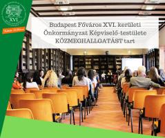 Budapest Főváros XVI. kerületi Önkormányzatának Képviselő-testülete  2024. június 19-én (szerdán) 17 órakor  KÖZMEGHALLGATÁST  tart, amelynek helyszíne a  CINKOTAI CIVIL HÁZ  1164 Budapest, Rádió u. 32.  (volt cinkotai mozi)