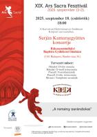 XIX. Ars Sacra Fesztivál plakát