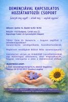 Demenciával kapcsolatos hozzátartozói csoport - Ismerjük meg együtt - értsük meg - segítsük egymást plakát