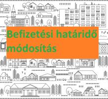 befizetési határidő módosítás