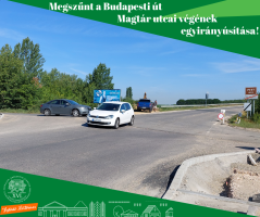 megszűnt a Budapesti út Magtár utcai végének egyirányúsítása