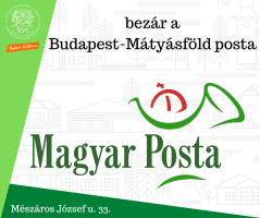 Bezár a Budapest-Mátyásföld posta