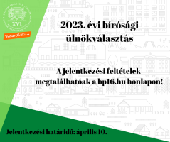 2023. évi bírósági ülnökválasztás.