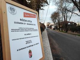 Megszépült a Rózsa utca.
