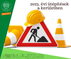 2023. évi útépítések a kerületben plakát