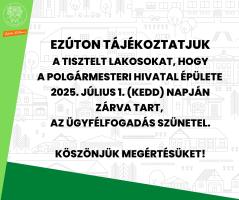 hivatal zárva