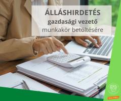 Álláshirdetés gazdasági vezető munkakör betöltésére