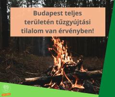 Tűzgyújtási tilalom Budapest teljes területén 