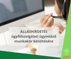Ügyfélszolgálati ügyintéző munkakör betöltésére várja jelentkezéseket a Polgármesteri Hivatal
