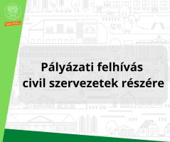 Pályázati felhívás  civil szervezetek részére