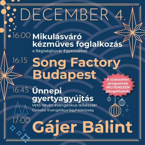 Advent II. vasárnapja az Erzsébet-ligetben