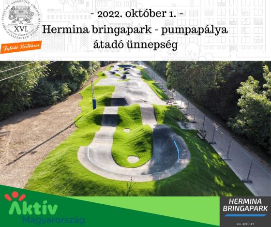 Hermina bringapark - pumpapálya átadó ünnepség