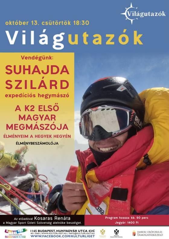 Világutazók vendég: Suhajda Szilárd, a K2 első magyar megmászója