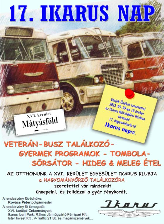 Ikarus-nap szeptember 9-én 10 órától