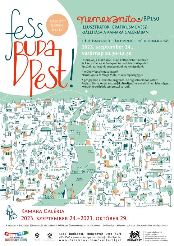 Meghívó Fess Budapest! című kiállítás megnyitójára