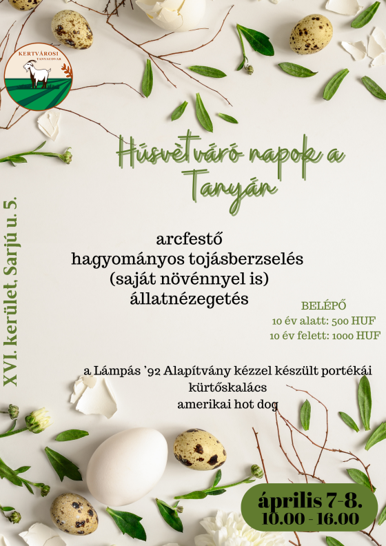 Húsvétváró napok a Tanyán.