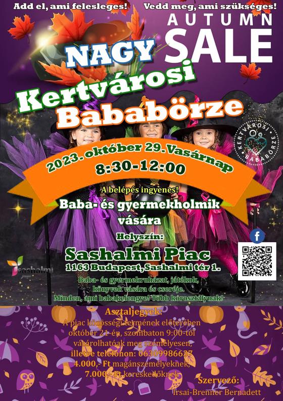Nagy kertvárosi bababörze plakátja