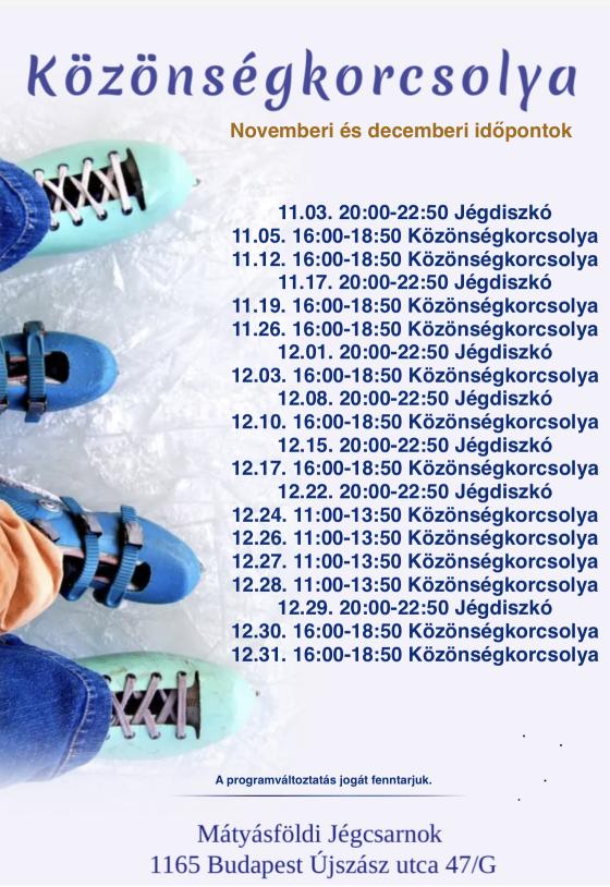 Az időpontok részletes felsorolása