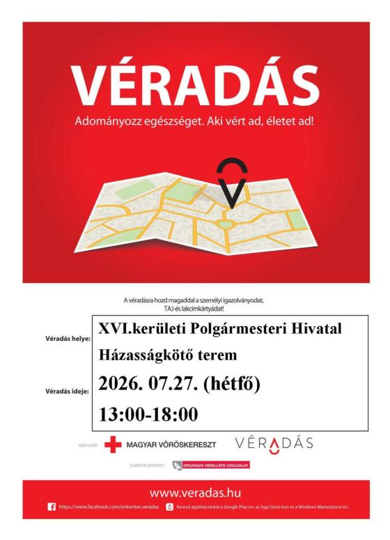 Véradás a Polgármesteri Hivatalban