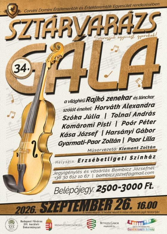 Sztárvarázs gála - plakát