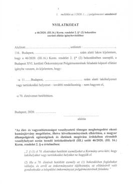 egységcsomag idősek korona 3