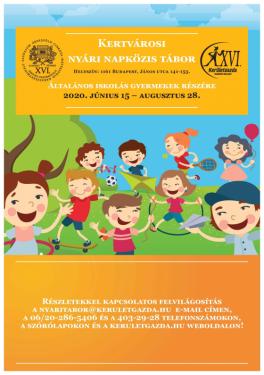 nyári napközis tábor 2020