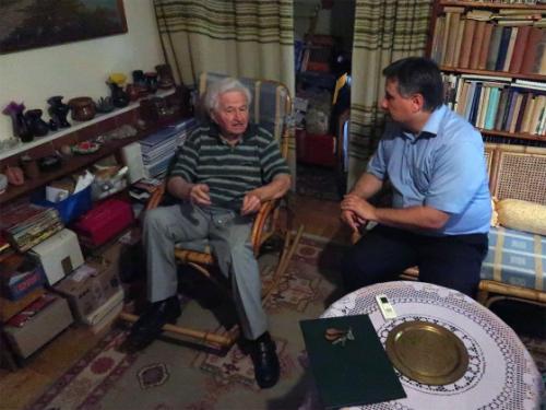 Kovács Péter polgármester köszöntötte Gerendás Ferencet