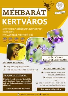 méhbarát kertváros plakát