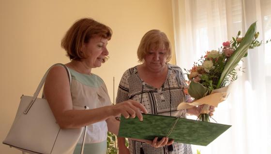 Ács Anikó alpolgármester és Benisné Hepp Zsuzsanna