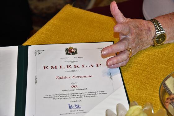 Takács Ferencné 90 éves