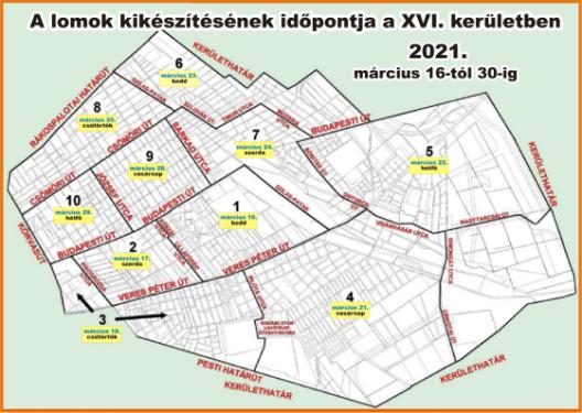 Lomtalanítás térkép