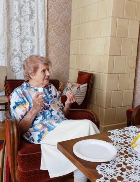 Balogh Rozália köszöntése 95. születésnapja alkalmából.