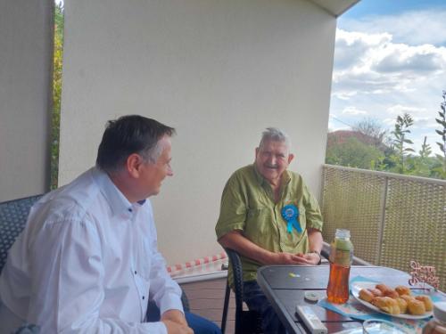 Hajnal Máté köszöntése 90. születésnapja alkalmából.