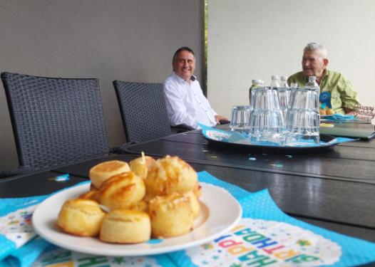 Hajnal Máté köszöntése 90. születésnapja alkalmából.