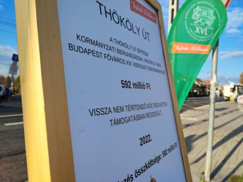 Átadtuk a Thököly utat.