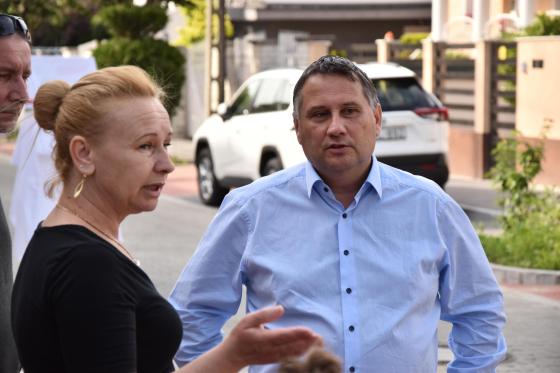 Kovács Péter polgármester beszélget