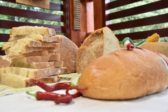 Friss, ünnepi  kenyerek a Kertvárosi tanyaudvarban