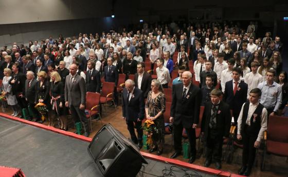 Díjátadó közönsége