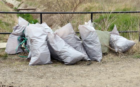 412. számú Kalazanti Szent József cserkészcsapat szemétszedési akcióban vett részt
