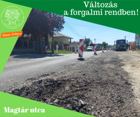 Változás a Magtár utca felújítási rendében!