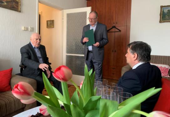 Tordai Jánost köszöntése 90. születésnapja alkalmából.