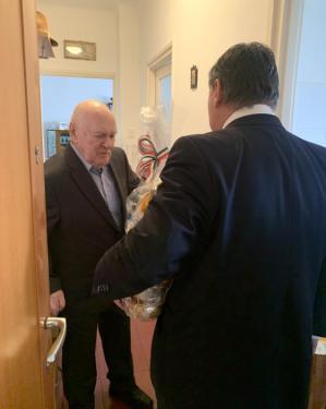 Tordai Jánost köszöntése 90. születésnapja alkalmából.