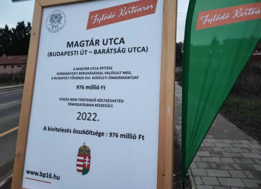 Megújult a Magtár utca.