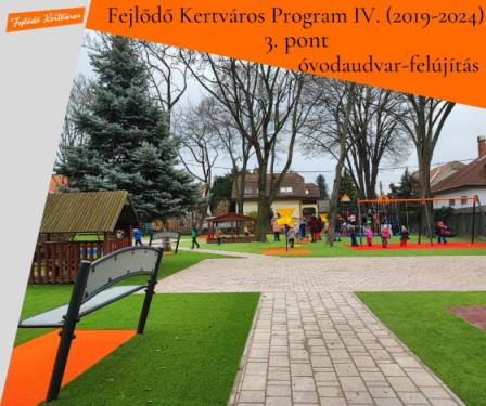 Megújult a Szentmihályi Játszókert Óvoda udvara.