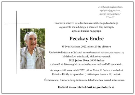 Peczkay Endre